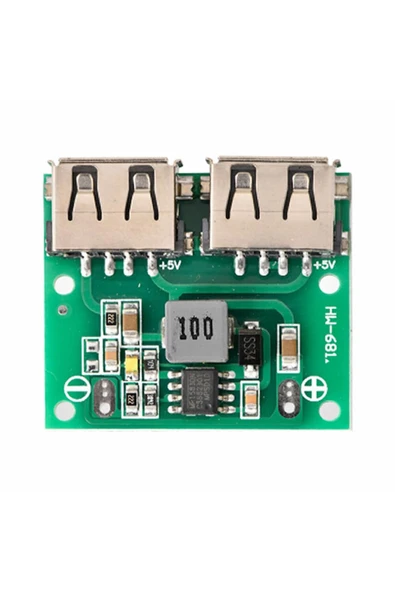 ROBİZ 6-24v To 5v 3a Dual Usb Çıkış Voltaj Düşürücü Hw-681 2x Usb Çıkış Şarj Taşınabilir Güç Kaynağı - Resim 12