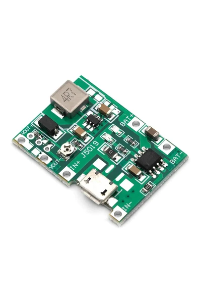 ROBİZ Tp4056 18650 Lityum Pil Şarj Micro Usb Ayarlı Voltaj Yükseltici 3-7v To 27v Boost Step Up Lion Akü - Resim 14