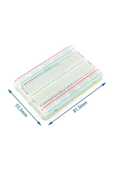 ROBİZ Orta Boy Breadboard 400 Pin Hücre Bread Board Protoboard Proto - Resim 5