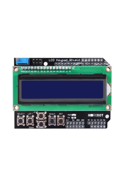 ROBA Arduino Shield 2x16 Karakter Lcd Modül 6 Buton Keypad Tuş Takımı - Resim 10