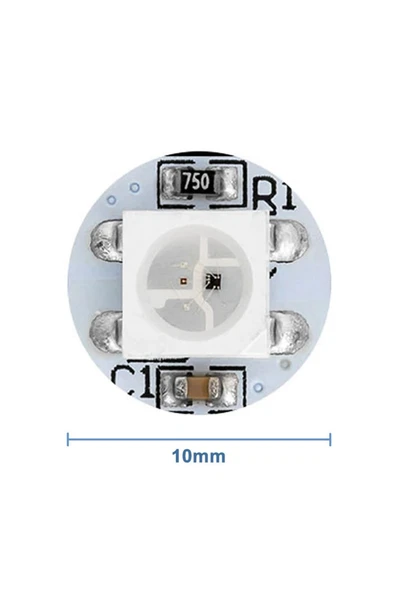ROBİZ 1 Bit Neopixel Ws2812b 5050 Rgb Led Modül 5050 Adreslenebilir Rgb Lamba Kart Full Color - Resim 8