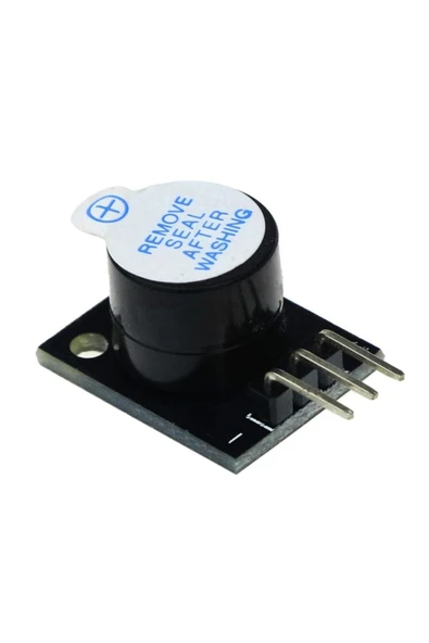 ROBİZ Aktif Buzzer Ses Modülü Arduino 5vdc 30ma 85dba 10cm - Resim 2
