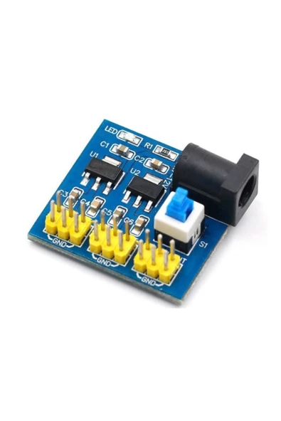 ROBİZ 5v 3.3v - 2 Çıkışlı Voltaj Düşürücü Güç Kaynağı Modülü Ams1117 - Resim 4