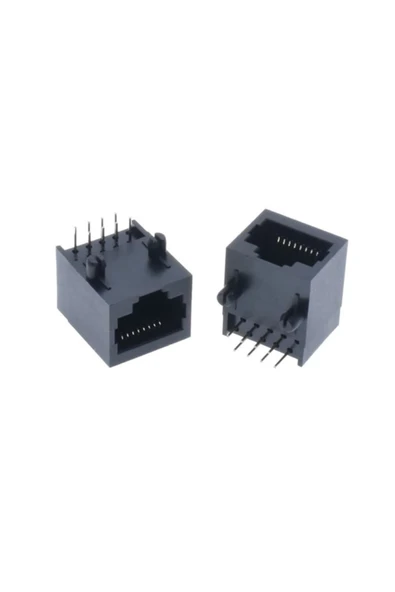 ROBİZ 8p8c Plastik Rj45 Soket Ethernet Bağlantı Soketi 8 Pin Pcb Montaj - Resim 4