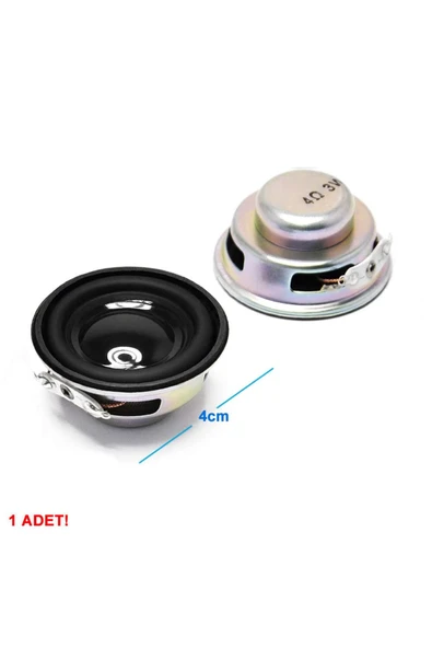 ROBİZ Mini 4cm 4 Ohm 3w Hoparlör Yuvarlak Speaker 3 Watt Ses Müzik Amfi Ses Oluşturucu Yüksek Kalite