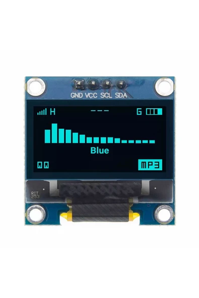 ROBİZ 0.96 Inch Mavi Oled Lcd Modül 128x64 Pixel Iıc I2c Seri 0.96” Ekran Gösterge Ssd1306 3.3v 5v Matrix ürün görseli