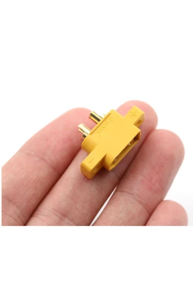 ROBİZ Xt60 Panel Montaj Tip Erkek Konnektör Lityum Lipo Pil Akü Batarya Bağlantı Konnektörü Rc Esc Motor - Resim 5