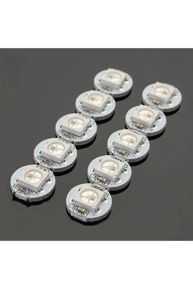 ROBİZ 1 Bit Neopixel Ws2812b 5050 Rgb Led Modül 5050 Adreslenebilir Rgb Lamba Kart Full Color - Resim 13