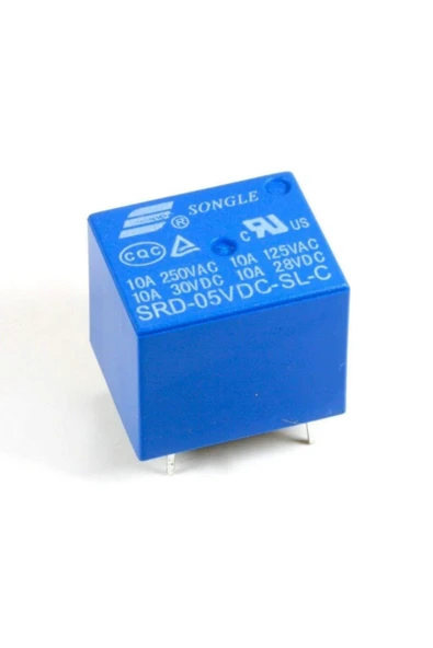 ROBİZ Songle 250v 10a Srd-05vdc-sl-c 5v Dc Röle 5 Pin Pcb Montaj Tip 220v No Nc Güç Rölesi Spdt