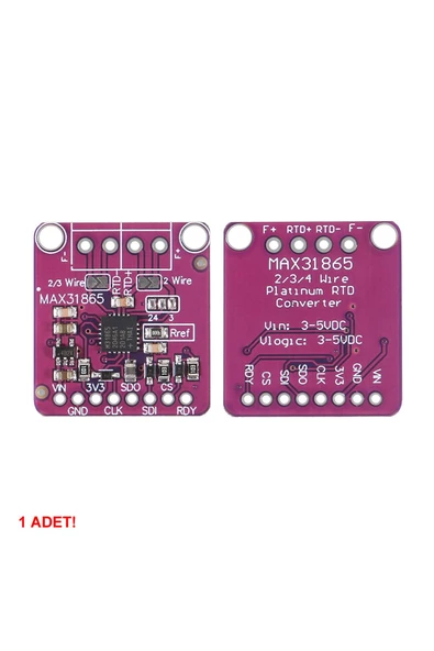 ROBİZ Max31865 Thermocouple Modül Ve 1 Metre Pt100 Sensör Rtd Sıcaklık Isı Sensör Okuyucu 15 Bit Adc - Resim 5