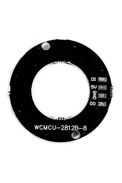 ROBİZ 8 Bit Neopixel Halka Ring Ws2812b 5050 Rgb Led Modül 5050 Adreslenebilir Lamba Kart Full Color Ekran - Resim 3