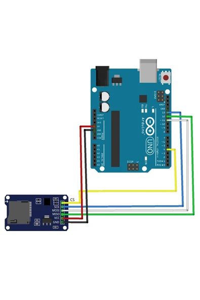 ROBİZ Micro Sd Kart Modülü Hafıza Kartı Tf Kart Microsd Bellek Memory Spı Okuyucu Mikro Sd 3.3v 5v - Resim 8
