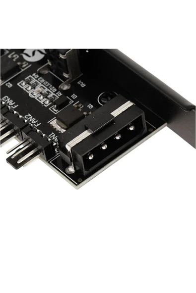 ROBİZ 6 Port Fan Çoğaltıcı Hız Kontrol Kartı Molex Güç Giriş Soketi 12v - Resim 8