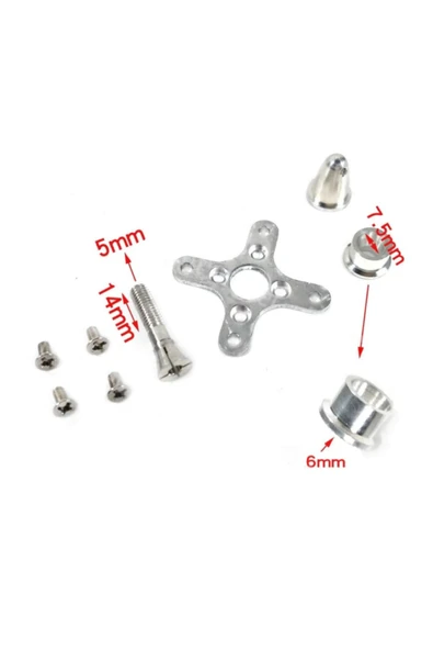 ROBİZ A2212 2450kv Fırçasız Motor 2s/ 3s Lipo - Resim 4