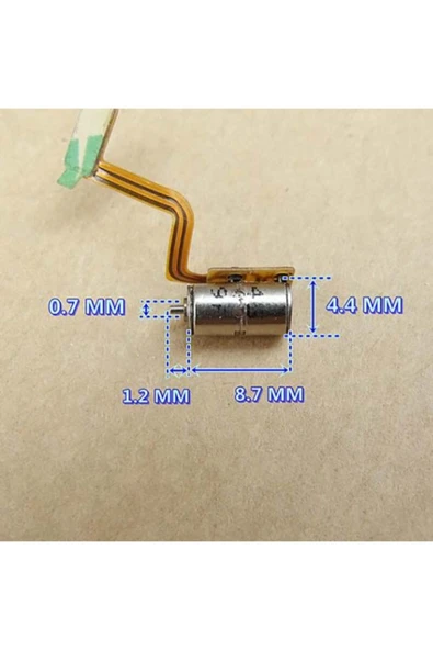 ROBİZ Micro Step Motor 4.4x8.7mm 2 Faz 4 Telli (dikkat Çok Küçüktür !!) - Resim 8