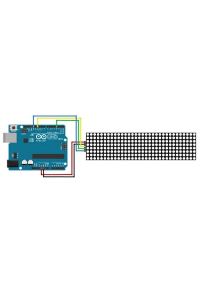 ROBİZ Max7219 4 Adet 8x8 64 Nokta Led Matrix Modül Dot Matrix 5v Ortak Katot Led Ekran Saat - Resim 8