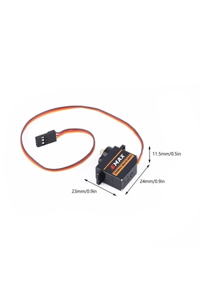 ROBİZ Emax Es08ma Iı 12gr Analog Servo Motor Mini Metal Dişli 1.8kgcm Tork Rc Uçak Drone Robot - 5