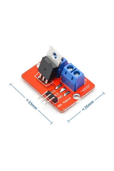 ROBİZ Irf520 Mosfet Sürücü Kartı Klemens Bağlantı Soketi Ssr Röle Motor Led Lamba Parlaklık Dimmer