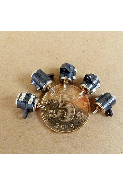 ROBİZ Micro Step Motor 6x7.5mm 2 Faz 4 Telli ( Dikkat Çok Küçüktür !! ) - Resim 6