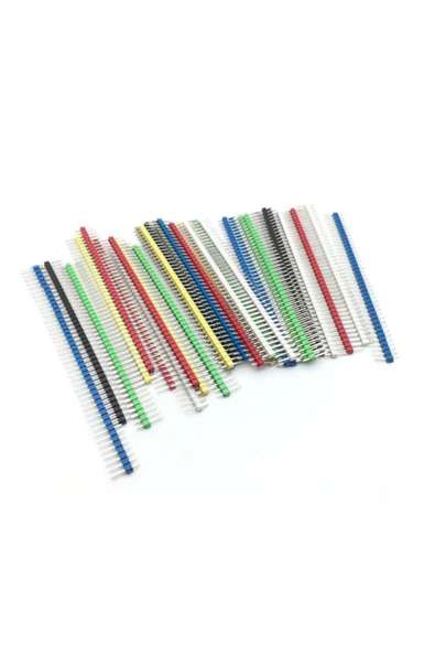 ROBİZ 30 Adet 40 Pin Erkek Header Seti 6 Renkli 2.54mm Kırılabilir - Resim 7