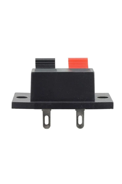 ROBİZ 2li Hoparlör Terminal Soketi Panel Montaj Tip Yaylı Speaker Ses Kablo Bağlantı Birleştirme Konnektör - Resim 6