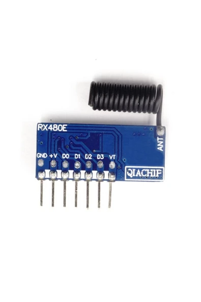 ROBİZ Rx480-e 4 Kanal 433mhz Rf Kumanda Alıcısı Öğrenebilen Kablosuz Ev1527 Uzaktan Kontrol Kapı Anahtar - Resim 12