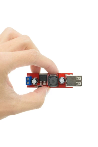 ROBİZ Lm2596 Dual Usb Power Modül Voltaj Düşürücü Mp3 Mobil Güç Kaynağı - Resim 12