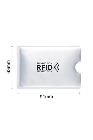 ROBİZ Temassız Kredi Banka Kimlik Kartı Koruyucu Kılıf Hırsızlık Önleyici Rfid Nfc 1 Adet - Resim 8