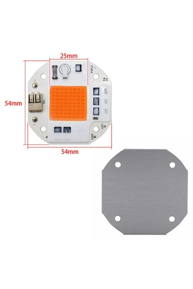 ROBİZ 220V 50W Bitki Büyütme Ledi Klemensli Tüm Işık Spektrumlu Fide - 8
