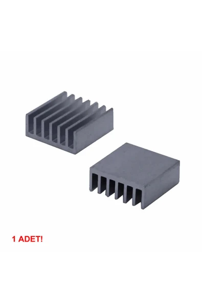 ROBİZ 14x14x6mm Aluminyum Soğutucu Siyah M3 Yapıştırma Etiketli Raspberry Xbox Chipset Ekran Kartı Ram - Resim 11