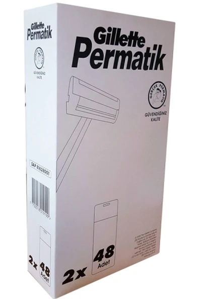 Permatik  Gillette Banyo Kartela 48'li X2 Adet - 2