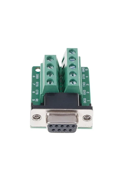 ROBİZ Db9 To Dip Adaptör Dişi 9 Pin Rs232 Com Port Klemens Çevirici - Resim 10
