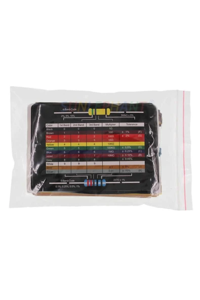 ROBİZ 600 Parça Direnç Seti - 0.25w 30 Farklı Dirençten 20şer Adet - Resim 2