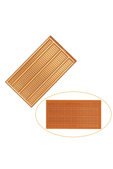 ROBİZ 5x10cm Pertinaks Delikli Plaket Tek Yüzlü Pcb Proto Prototip Devr - Resim 3