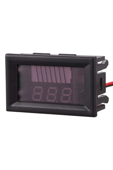 ROBİZ Akü Kapasite Göstergesi Voltmetreli Pil Batarya Akü 12V 24V 36V - Resim 3