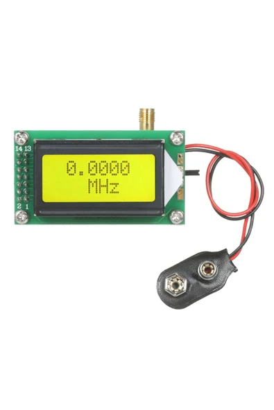 ROBİZ 1mhz-500mhz Rf Frekans Sayıcı 9v 0802 Lcd Ekran Dijital Rf Radyo Fm Am Sinyal Metre Test Ölçüm - Resim 4