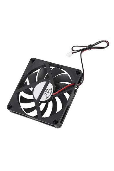 ROBİZ Dc 12v Fan 80x80mm 8010 8x8cm Sessiz 2 Pin Fırçasız Soğutma Fanı Kuluçka Ekran Kartı Cooler - Resim 5