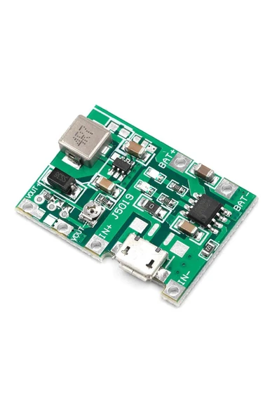 ROBİZ Tp4056 18650 Lityum Pil Şarj Micro Usb Ayarlı Voltaj Yükseltici 3-7v To 27v Boost Step Up Lion Akü - Resim 3