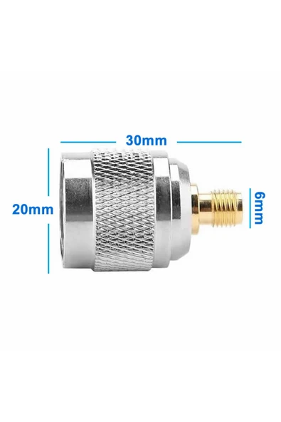 ROBİZ N Tip Erkek To Sma Dişi Soket Adaptör Konnektör 0-6ghz Rf Wi-fi Anten Fpv Lora Helium Router Modem - Resim 5