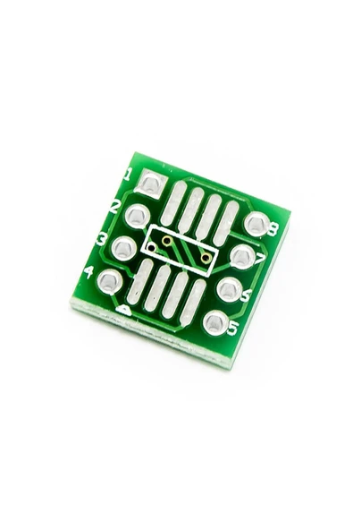ROBİZ Ssop8 Sop8 Dıp8 Smd Çevirici Pcb Sop8 Ssop8 Tssop8 Ssop Tssop Msop Prototip Deney Kartı Fr4 - Resim 5