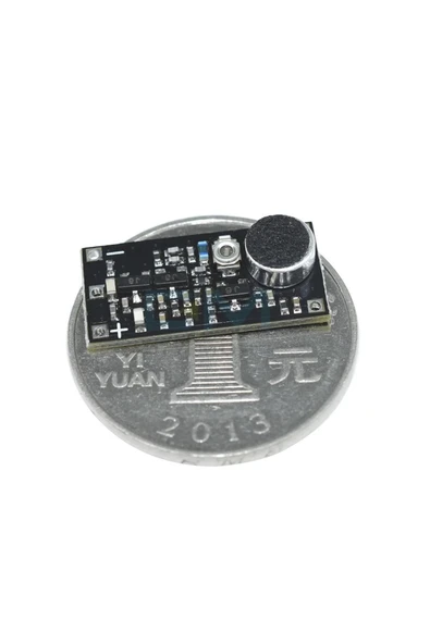 ROBİZ Mikrofonlu Fm Radyo Verici Modül 88-115mhz Mini Kablosuz Ses Aktarım Kartı 100 Metre Dc 2v/9v - Resim 2