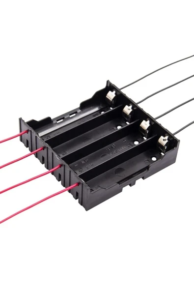 ROBİZ 18650 Pil Yuvası 4’lü Paralel 4 Adet 3.7v Paralel Lityum Lion Batarya Kutusu Mobil Güç Kaynağı - Resim 5
