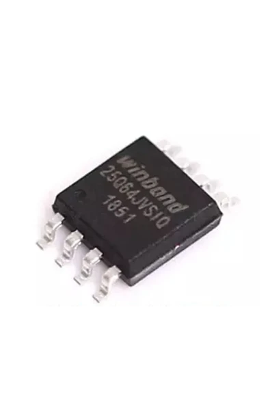 ROBİZ Winbond W25q64jvsıq 64m-bit Seri Flash 3.3v Spı Hafıza Entegresi 32768 Sayfa Uniform 4kb Sop8 - Resim 4