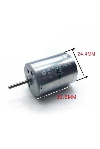 ROBİZ Mabuchi Dc Motor Rk-370cc-14230 Dc 6v / 30v Karbon Fırça Yüksek Tork Düşük Ses Oyuncak Araba - Resim 7