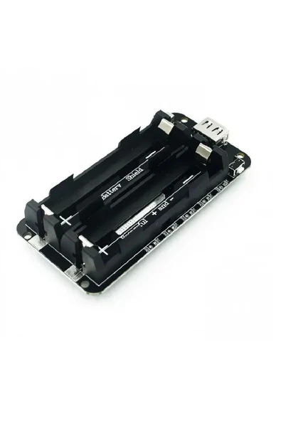 ROBİZ 2x 18650 Pil Şarj Kartı V8 Battery Shield Lityum Li-on Powerbank - 2