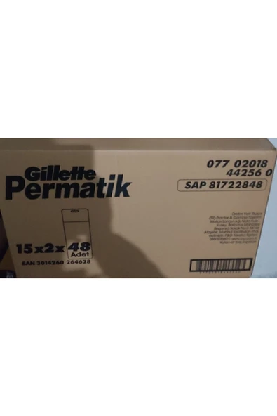 Permatik  Gillette Banyo Kartela 48'li X2 Adet - 4