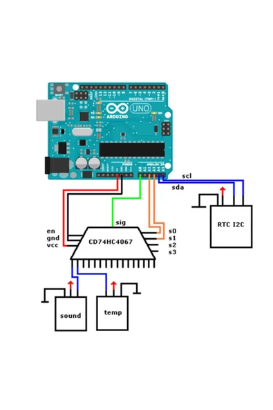 ROBİZ Cd74hc4067 16 Kanal Analog / Dijital Çoklayıcı Ve Seçici Modül Uyumlu - Resim 8