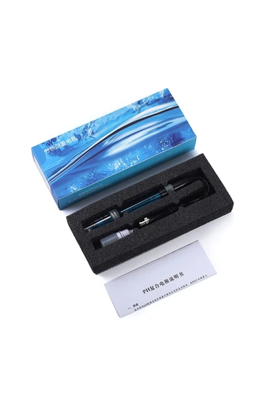 ROBİZ Ph Elektrot Sensör Probu E201-1c Sıvı Su 0-14ph Algılayıcı Bnc Soket Analog Ph Metre Test Akvaryum - Resim 6