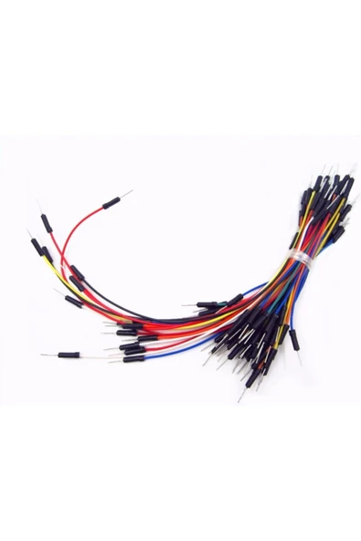 ROBİZ 65'li Erkek-erkek Breadboard Jumper Kablo Seti Esnek 65 Adet - 8