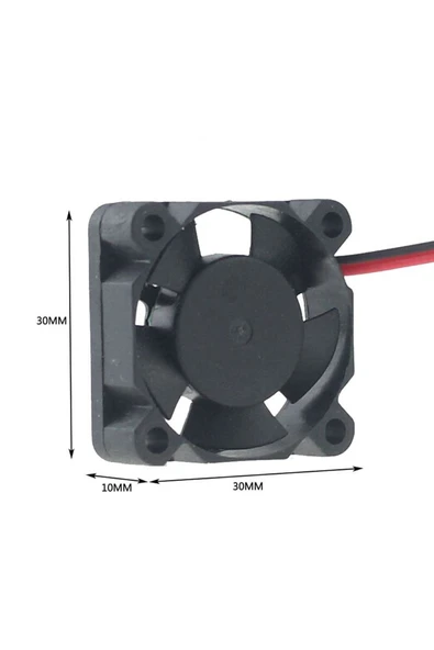 ROBİZ Dc 5v Fan 30x30mm 3x3cm 0,2a 1800 Rpm Raspberry Pı 3 Pı 2 Ras 3 B - Resim 8